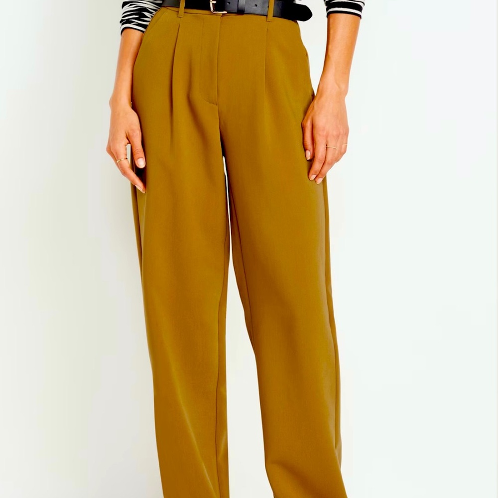 Extra high waisted Taylor wide leg trouser pants